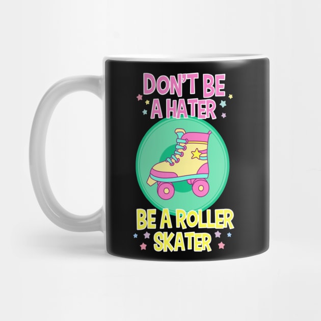 Cute Be A Roller Skater Gift Design Roller Skating Skater Print by Linco